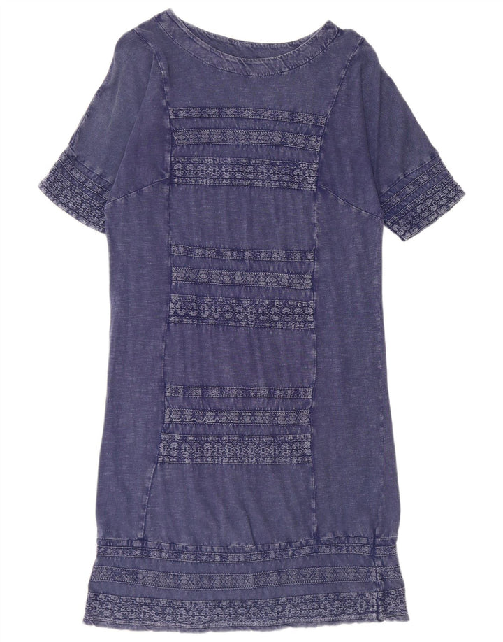 Robe droite White Stuff pour femme UK 12 en coton bleu marine moyen