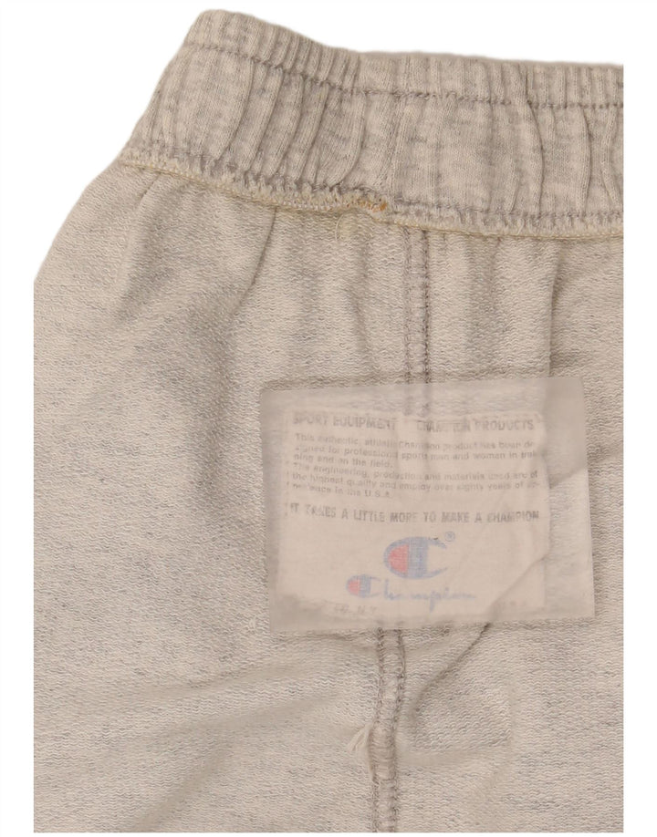 Champion Short de Sport Homme Grand Coton Chiné Gris