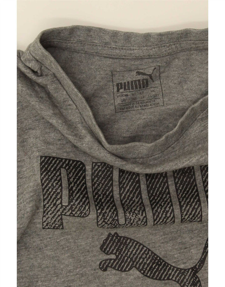 Puma T-Shirt Graphique Garçon 11-12 ans Gris