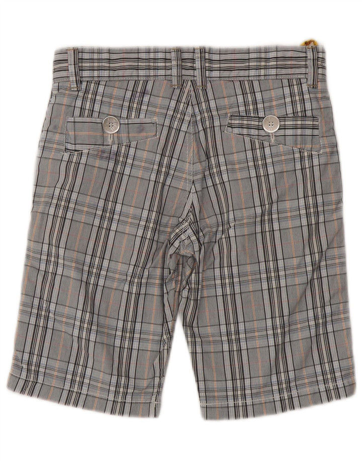 ROY ROGERS Short Chino Garçon 11-12 ans W26 Bleu Carreaux Coton