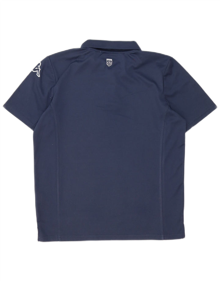 Kappa Polo Graphique Homme Petit Bleu Marine Polyester