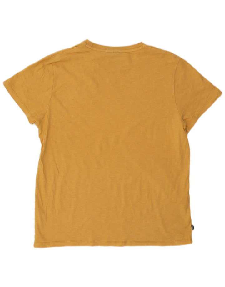 Superdry T-Shirt Homme Top 3XL Jaune Coton