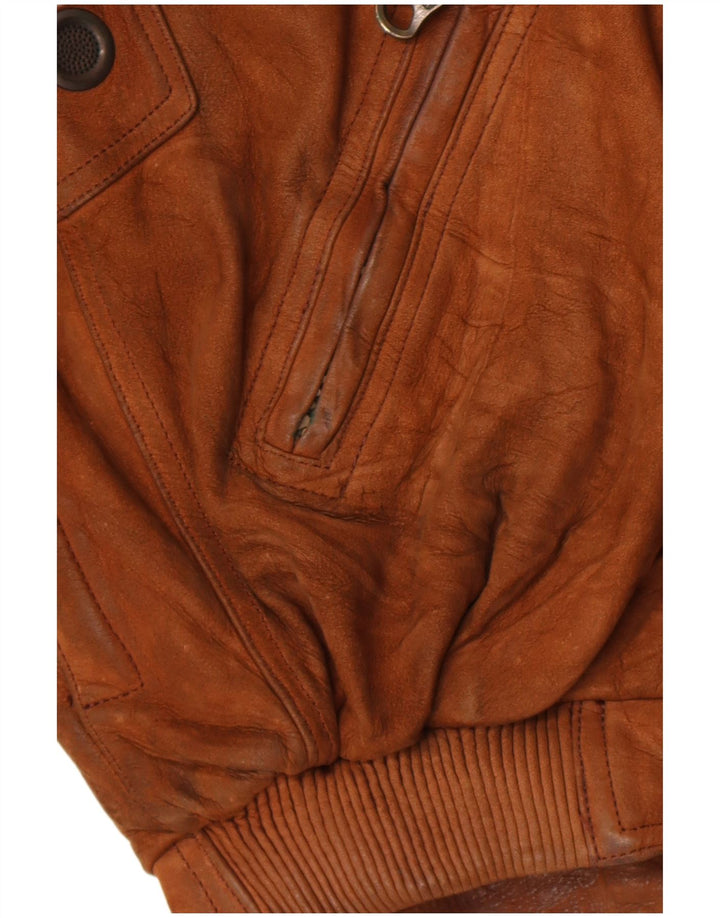 Dainese Veste en cuir coupe ample pour homme IT 50 Cuir marron moyen