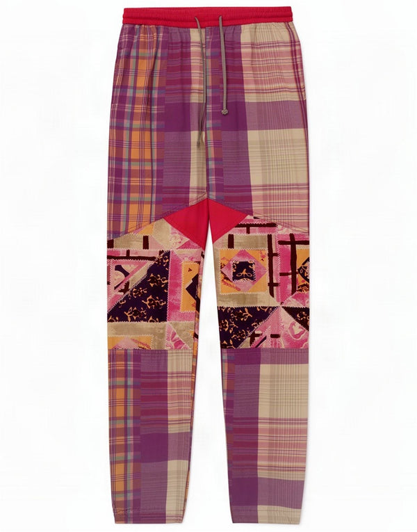 Pantalon de survêtement femme Think Pink W30 L31 Coton patchwork multicolore