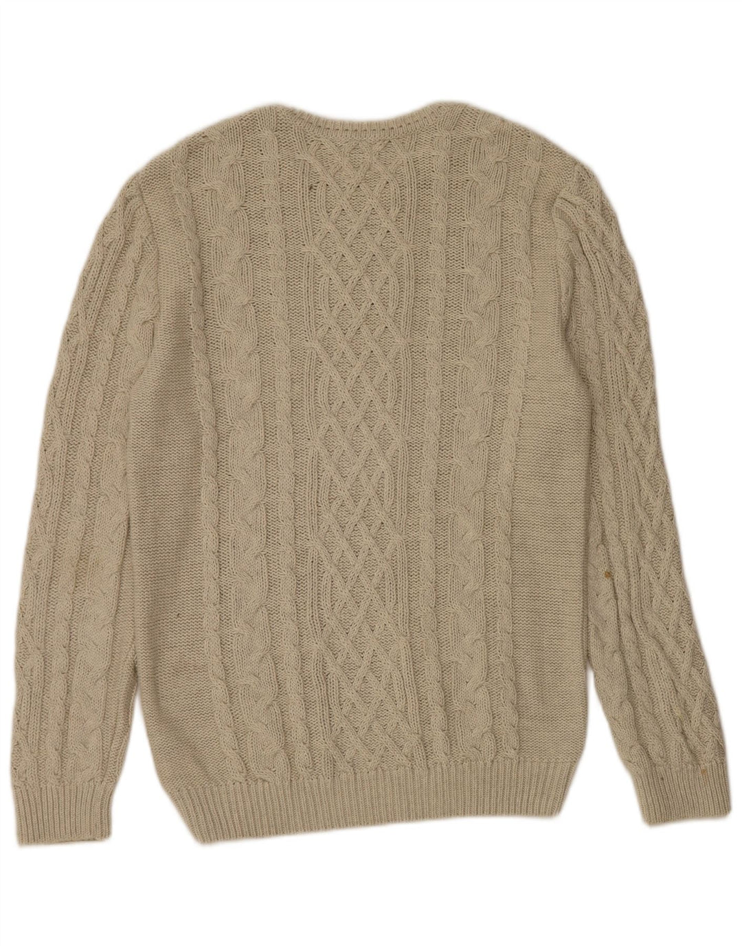 Zara Pull col bateau pour homme en coton beige Large