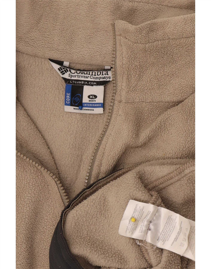 Columbia Veste Polaire Homme UK 42 XL Beige Polyester