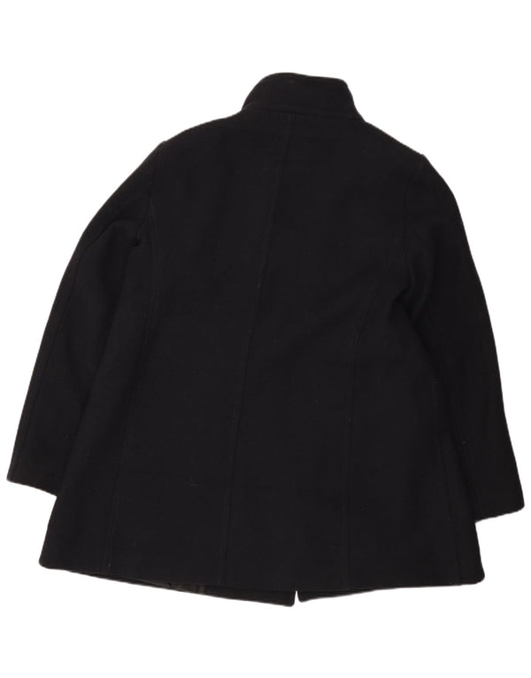 Zara Femme Caban UK 18 XL Bleu Marine Laine