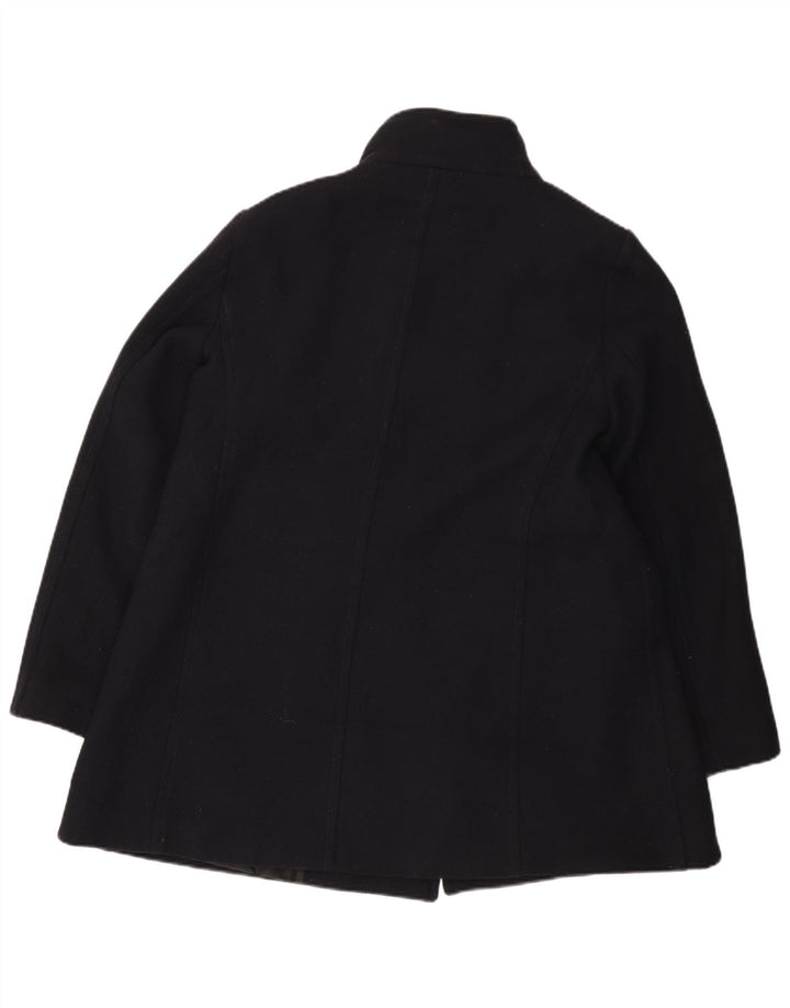 Zara Femme Caban UK 18 XL Bleu Marine Laine