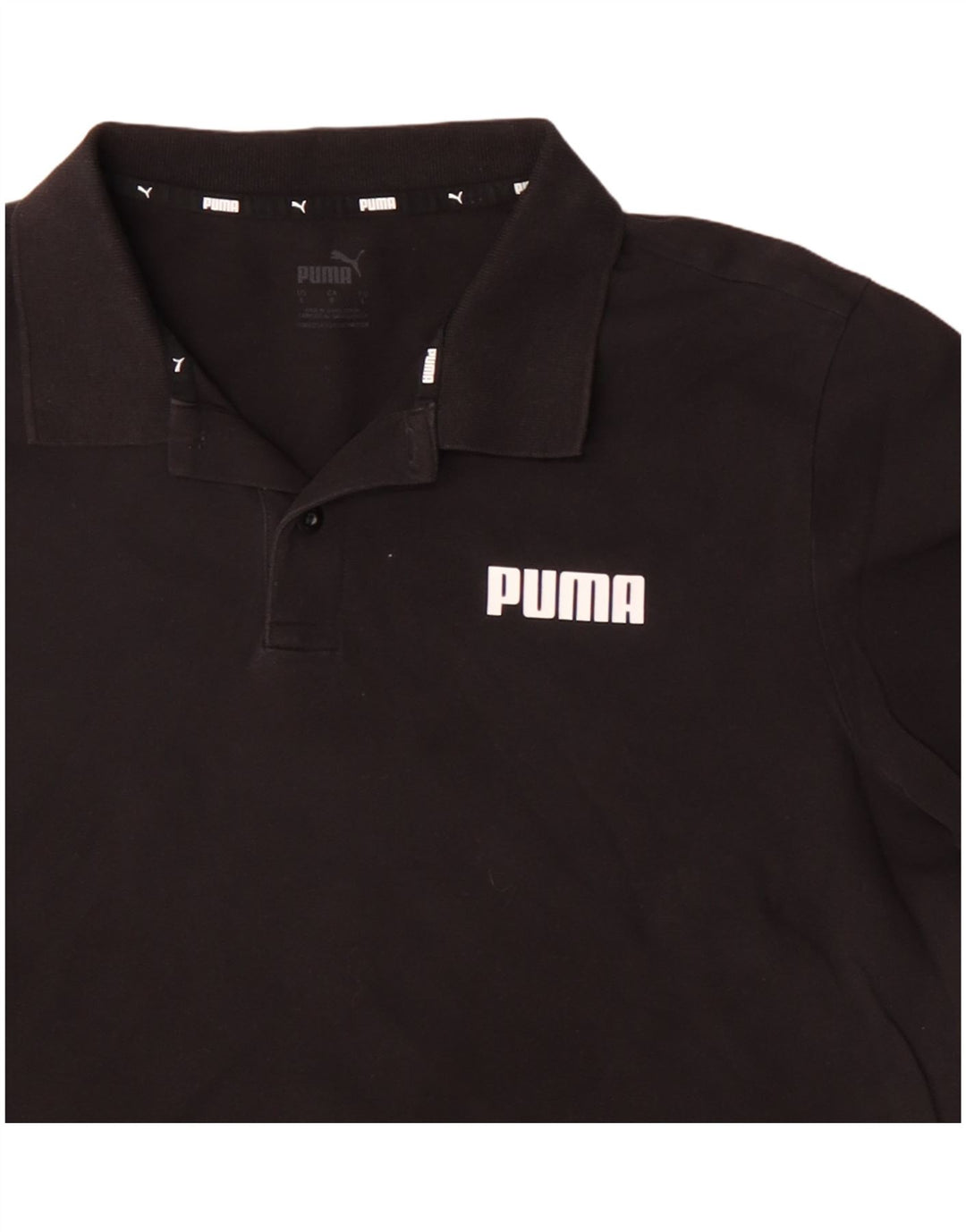 PUMA Polo Homme Grand Noir Coton