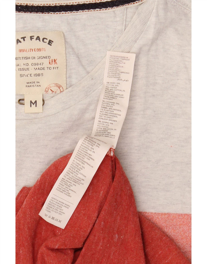 FAT FACE T-Shirt Homme Rouge Moyen Colourblock Coton