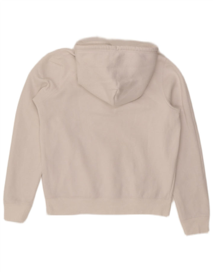 TOMMY HILFIGER Pull à capuche surdimensionné pour femme UK 10 Petit Blanc