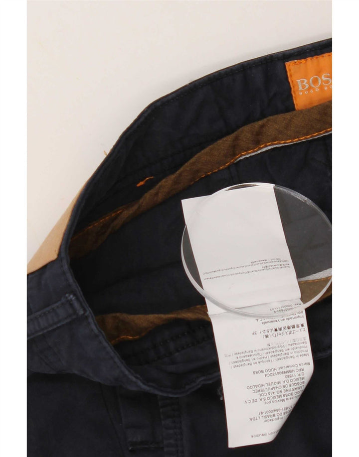 Hugo Boss Short Chino Homme W36 Large Bleu Marine Coton