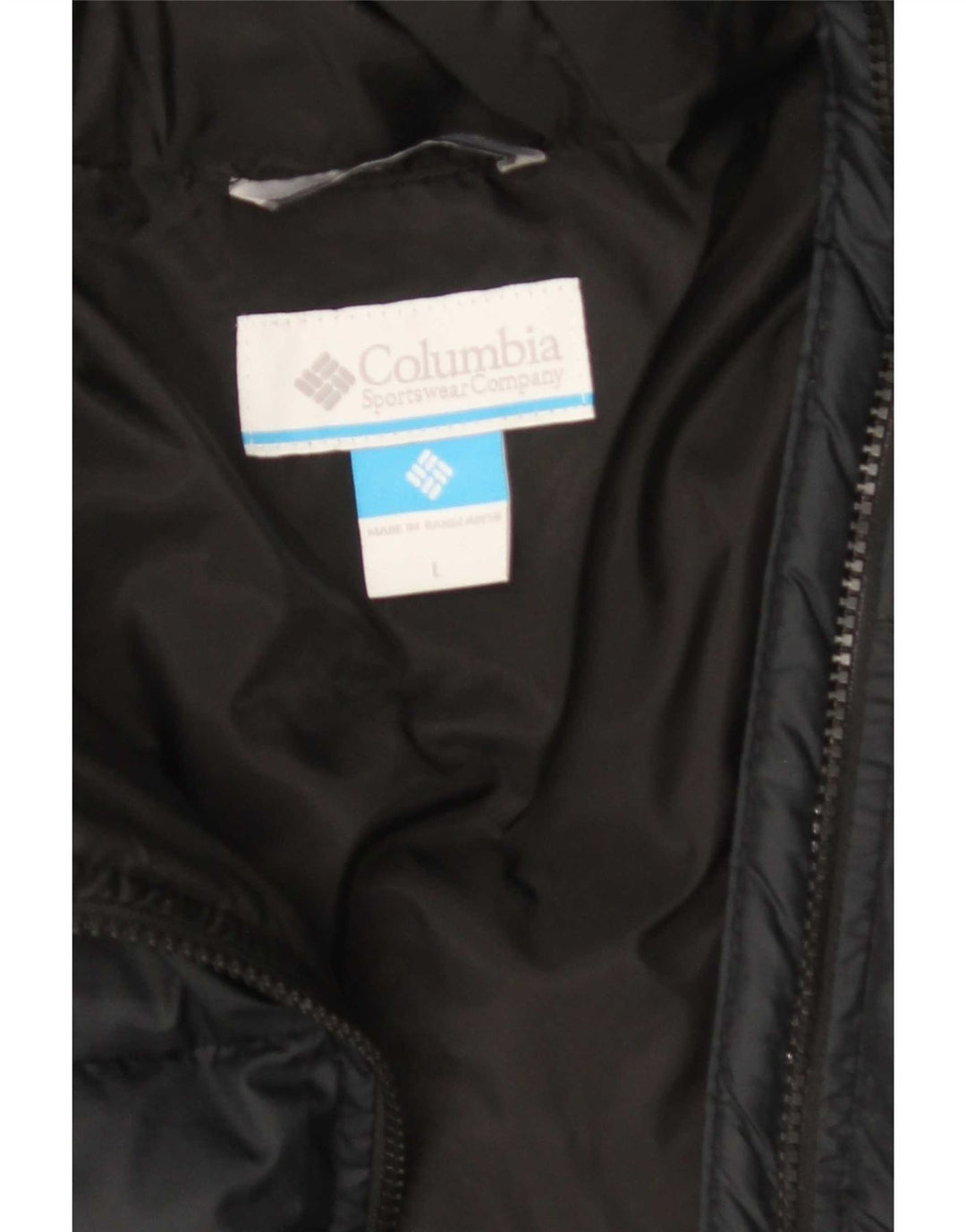 Columbia Manteau matelassé surdimensionné à capuche pour femme UK 16 Large Noir