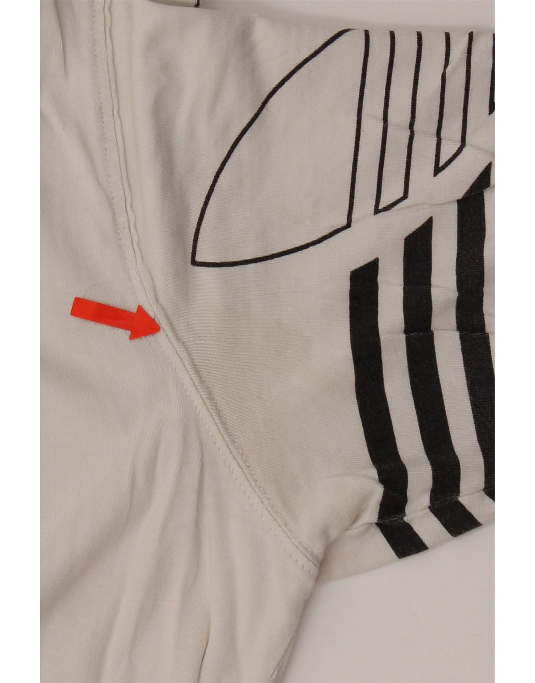 Adidas T-shirt graphique pour hommes, grand, en coton blanc