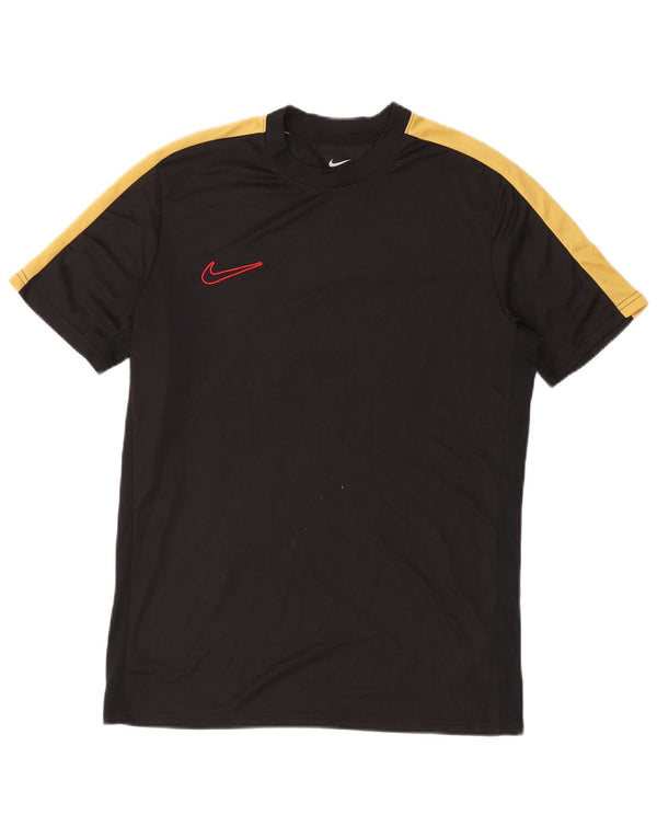 Nike Hommes Dri Fit Slim Fit T-Shirt Haut Large Noir Colorblock Polyester