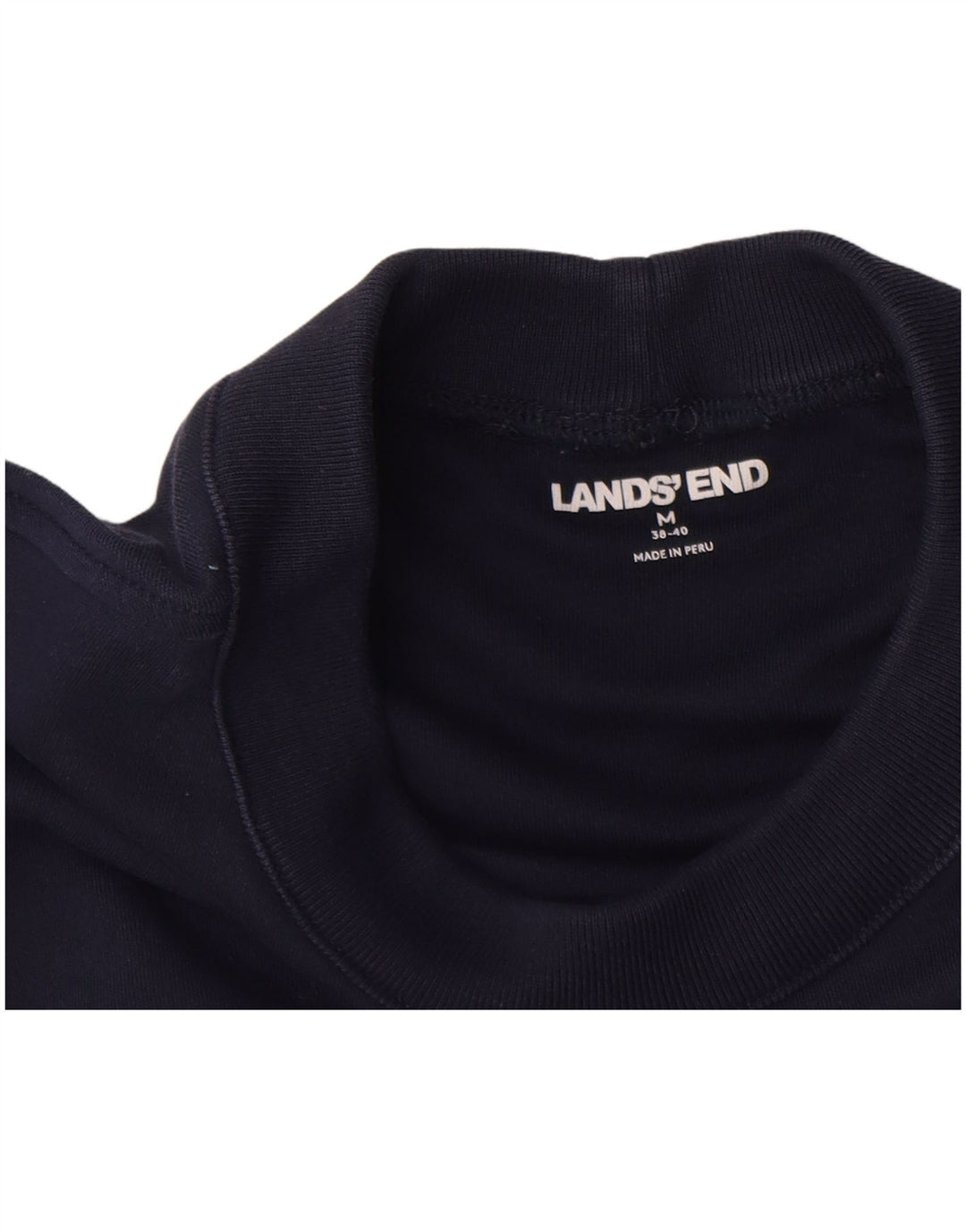 Lands End Haut à manches longues pour homme UK 38/40 Bleu marine moyen