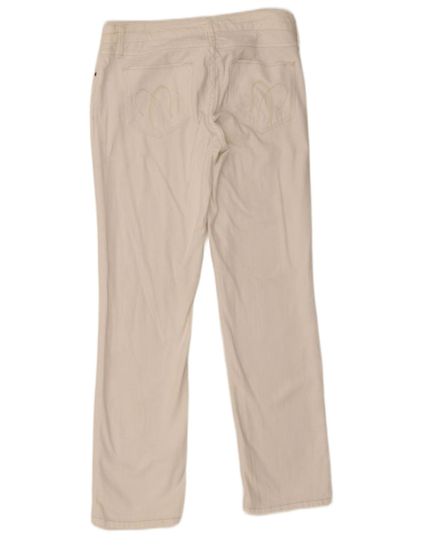 Marks & Spencer Pantalon droit décontracté pour femme UK 10 Small W30 L29 Blanc