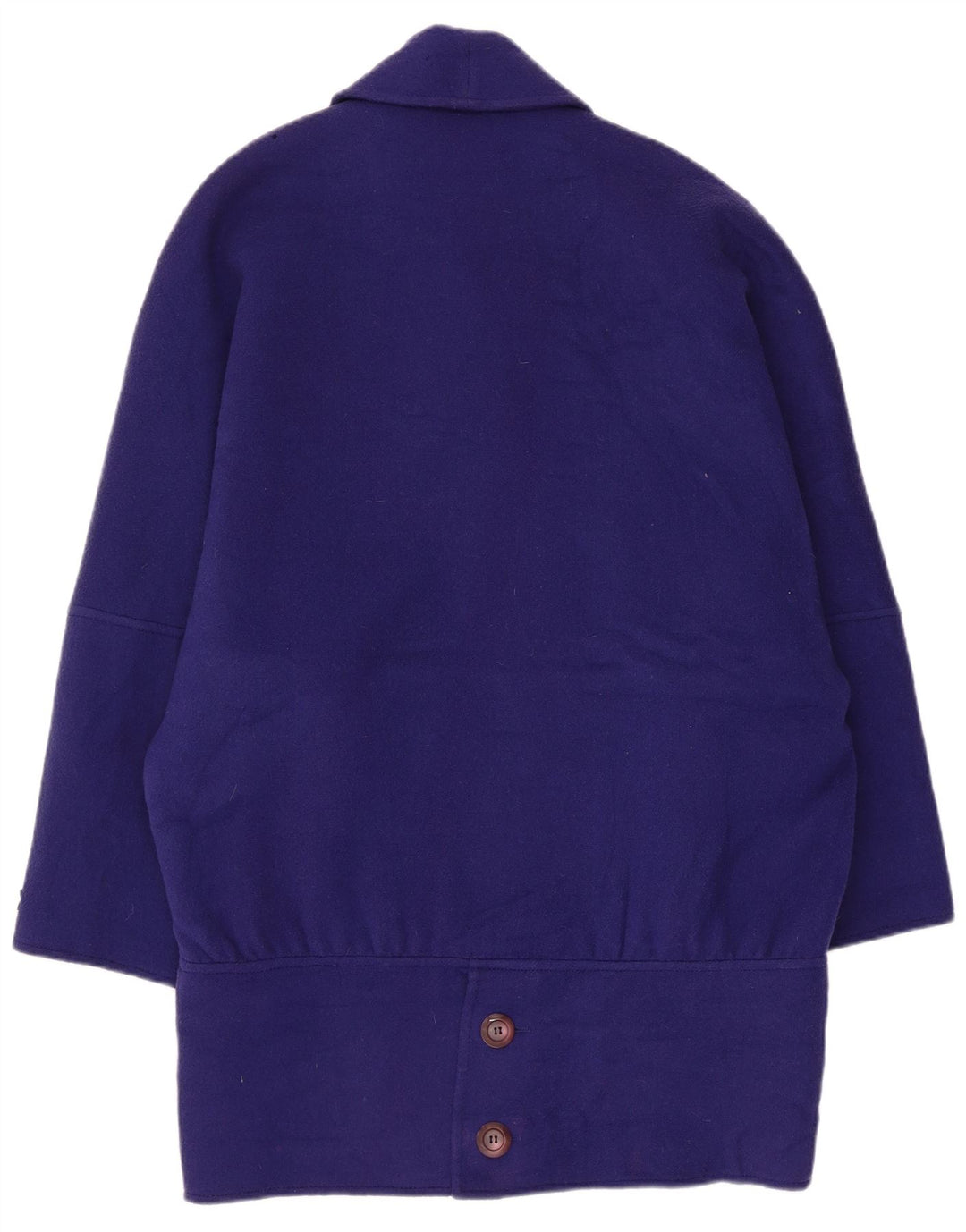 vintage Femme Oversize Double Breasted Manteau IT 42 Laine Violet Moyen