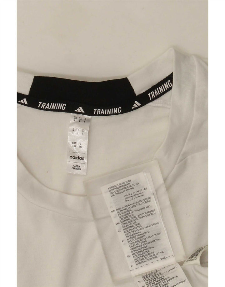 Adidas T-Shirt Homme Haut Large Blanc Polyester Sports