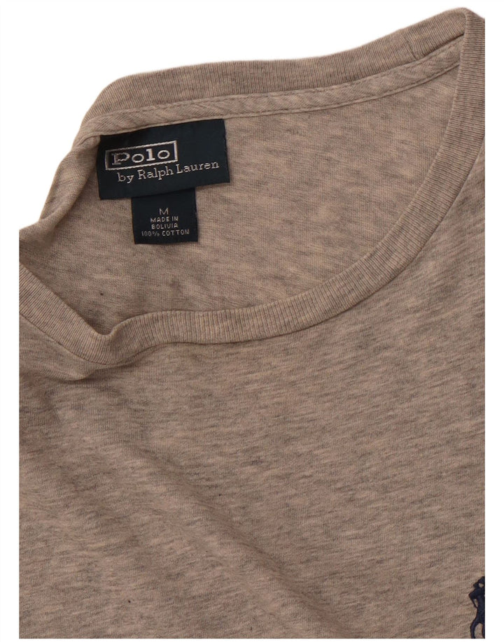 POLO RALPH LAUREN T-Shirt Homme Top Gris Moyen Coton