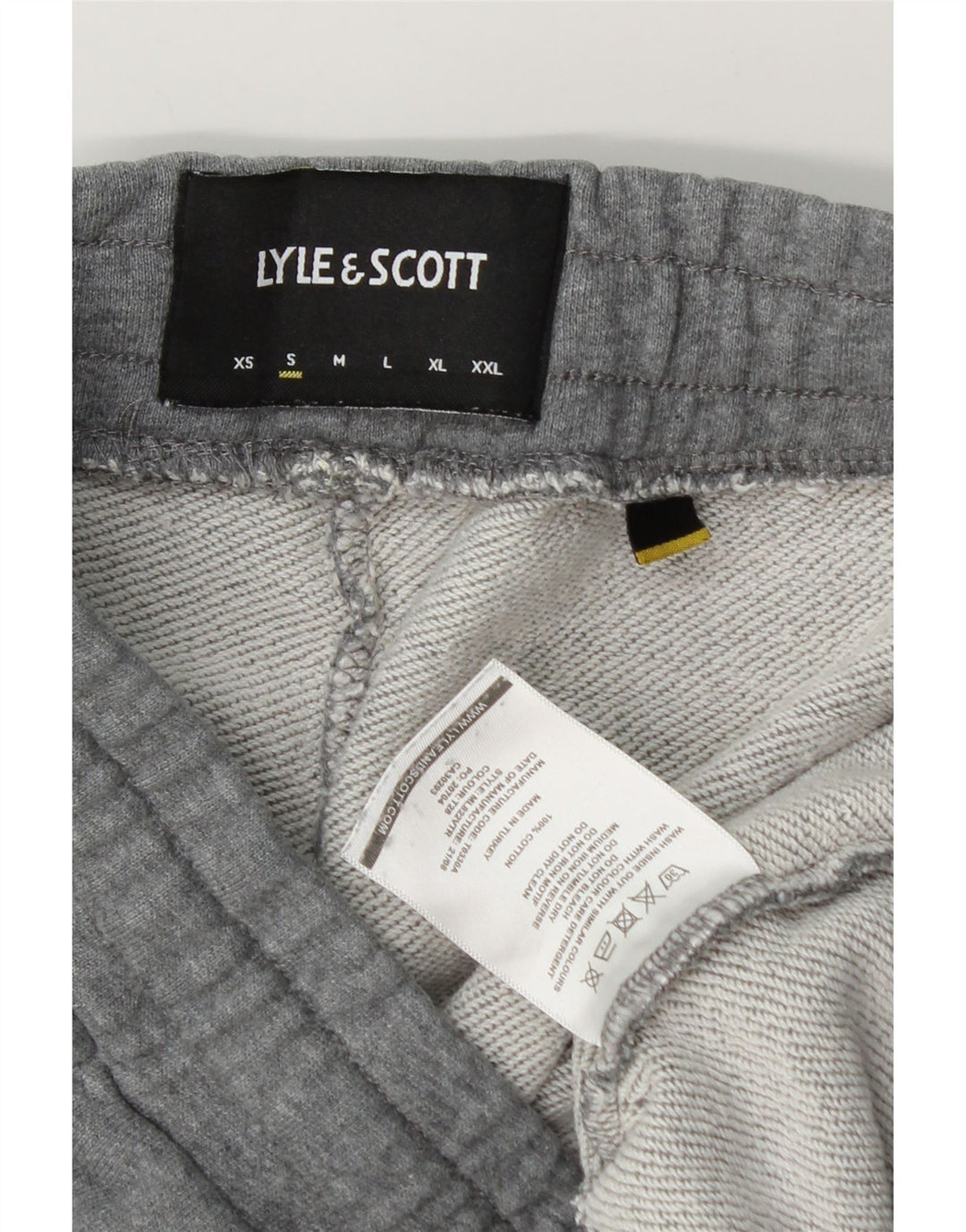 Lyle & Scott Pantalon de survêtement pour homme en coton gris Small