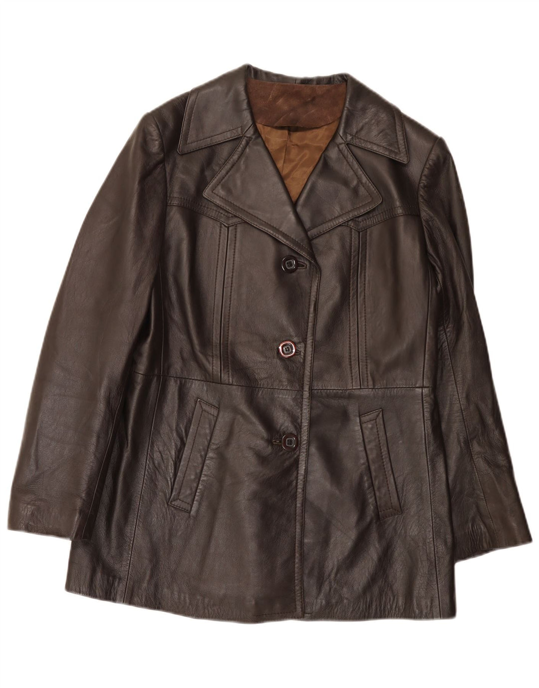 Veste en cuir femme Everest IT 48 XL marron