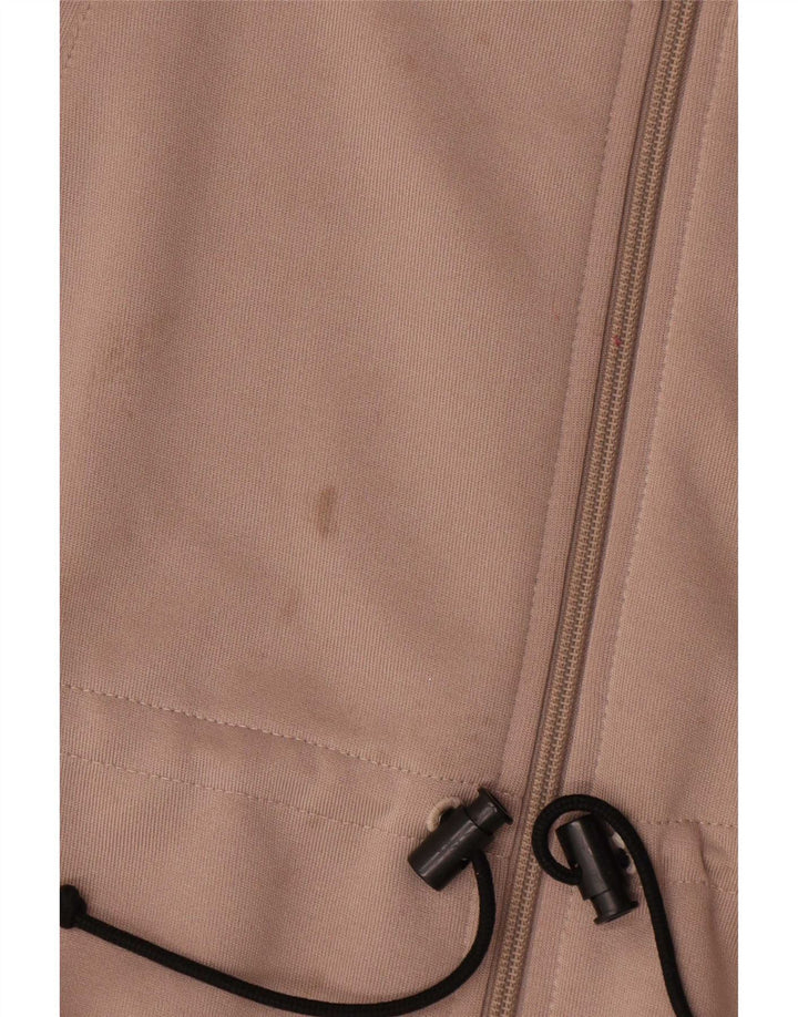 Adidas Veste de survêtement surdimensionnée pour femme UK 8 Petit Polyester Beige