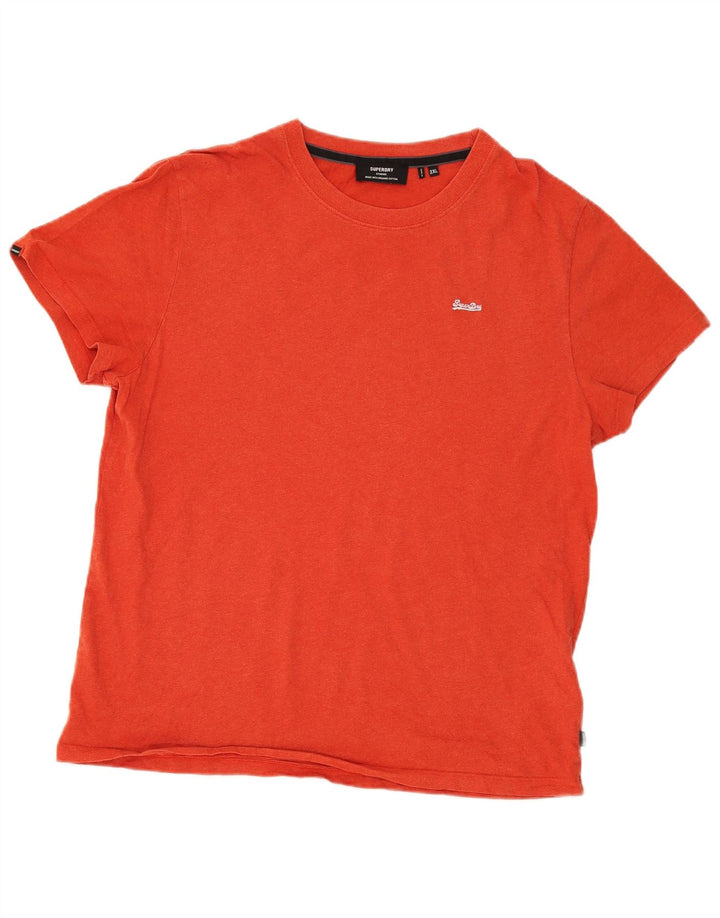 Superdry T-Shirt Homme Top 2XL Rouge Coton