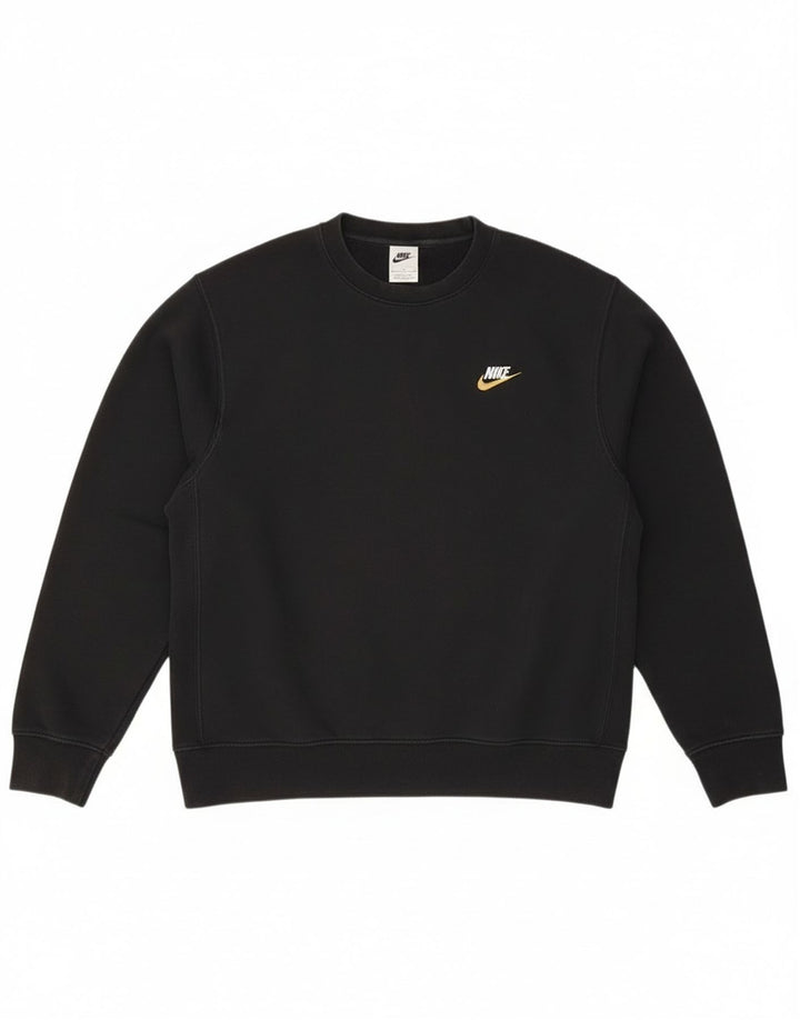 Nike Sweat-shirt pour homme en coton noir Taille S