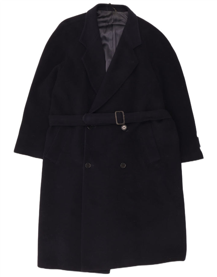 Ferre Manteau double boutonnage pour homme UK 40 Large Bleu marine Laine vierge