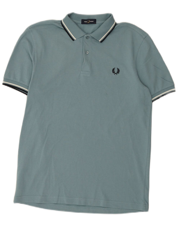 Fred Perry Polo Homme Bleu Moyen Rayé Coton