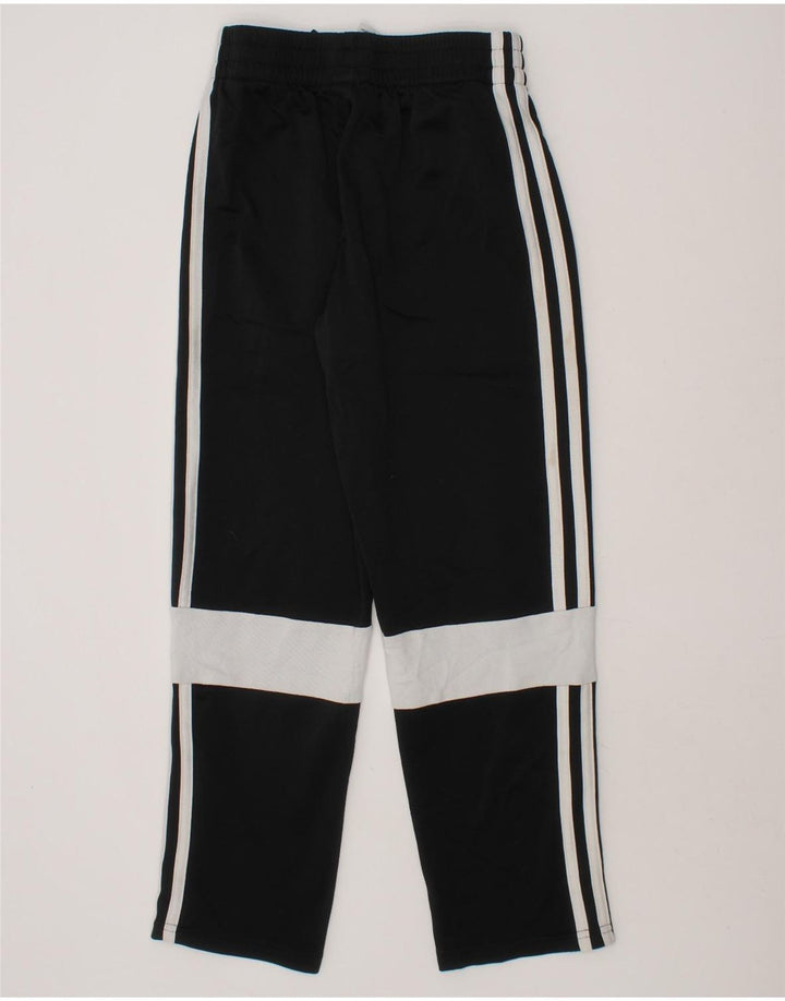 ADIDAS Boys Tracksuit Trousers 7-8 Years  Black Colourblock Polyester Vintage Adidas and Second-Hand Adidas from Messina Hembry 