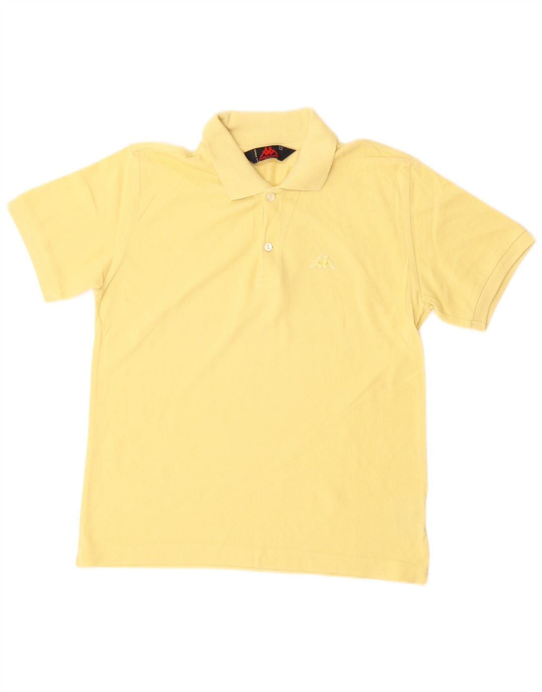 KAPPA Polo Garçon 13-14 ans Grand Jaune Coton