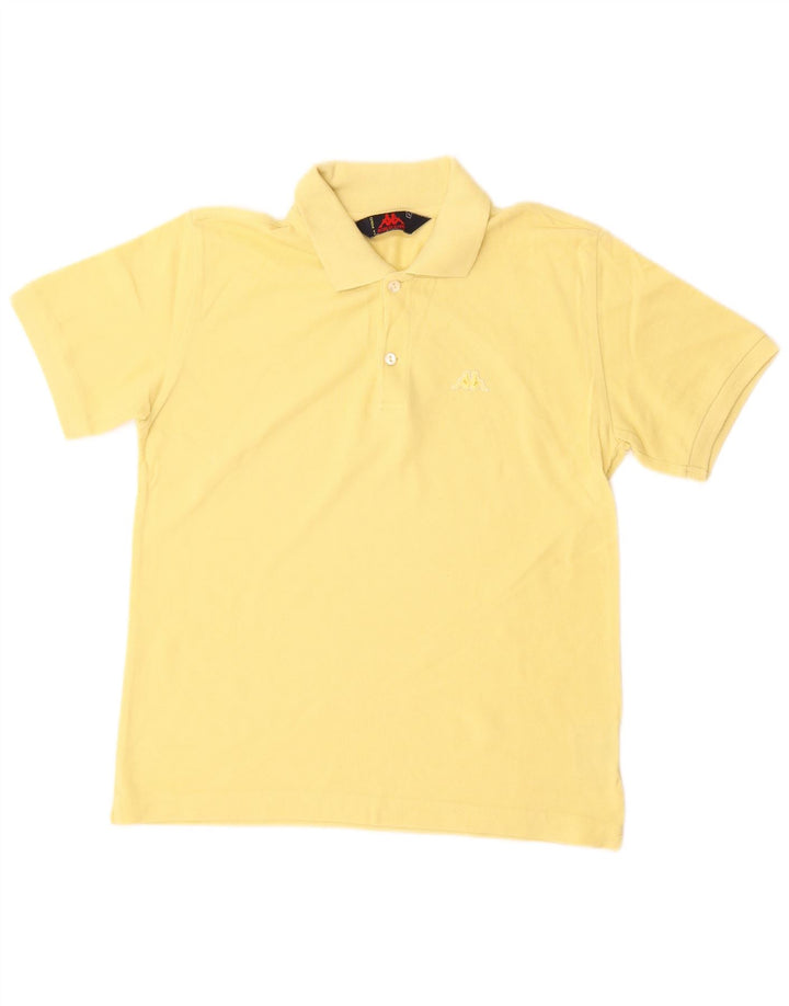 KAPPA Polo Garçon 13-14 ans Grand Jaune Coton