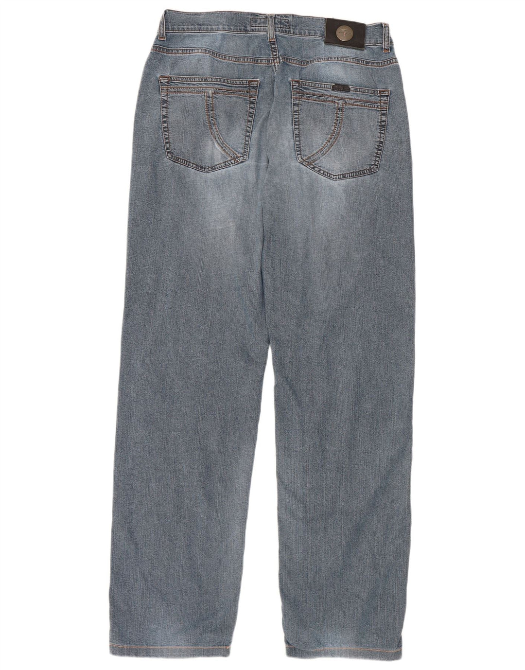 Trussardi Jean Droit W34 L32 Bleu Coton Homme