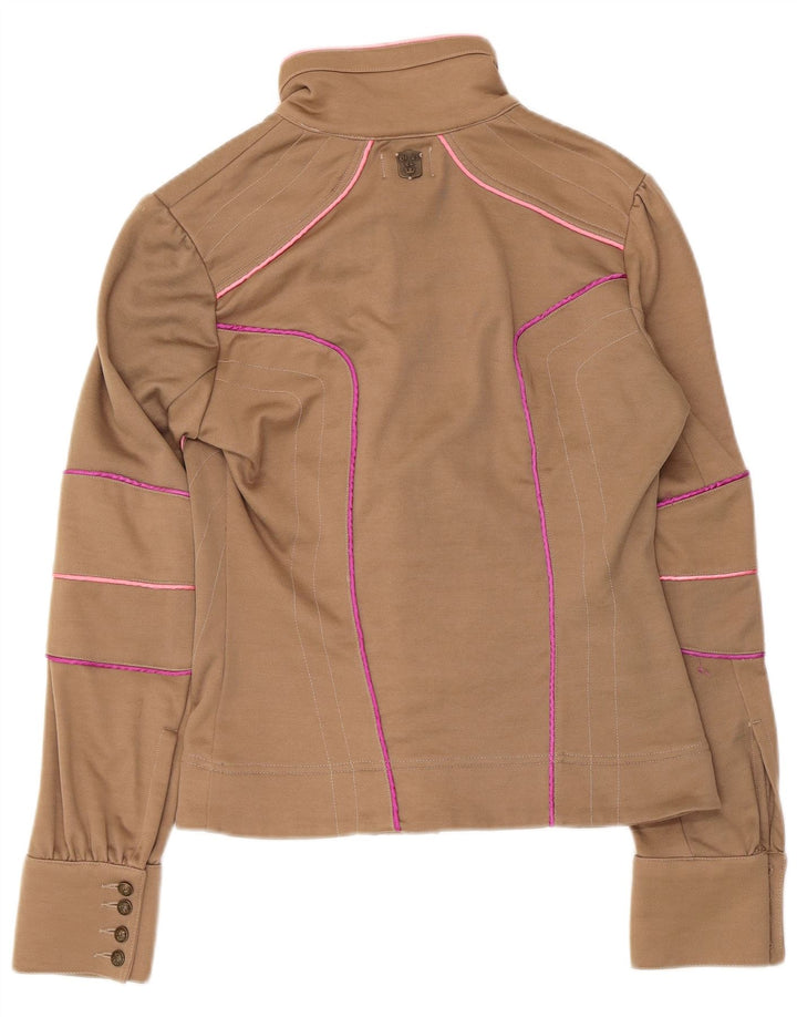 Diesel Veste Bomber Femme UK 12 Coton Beige Moyen