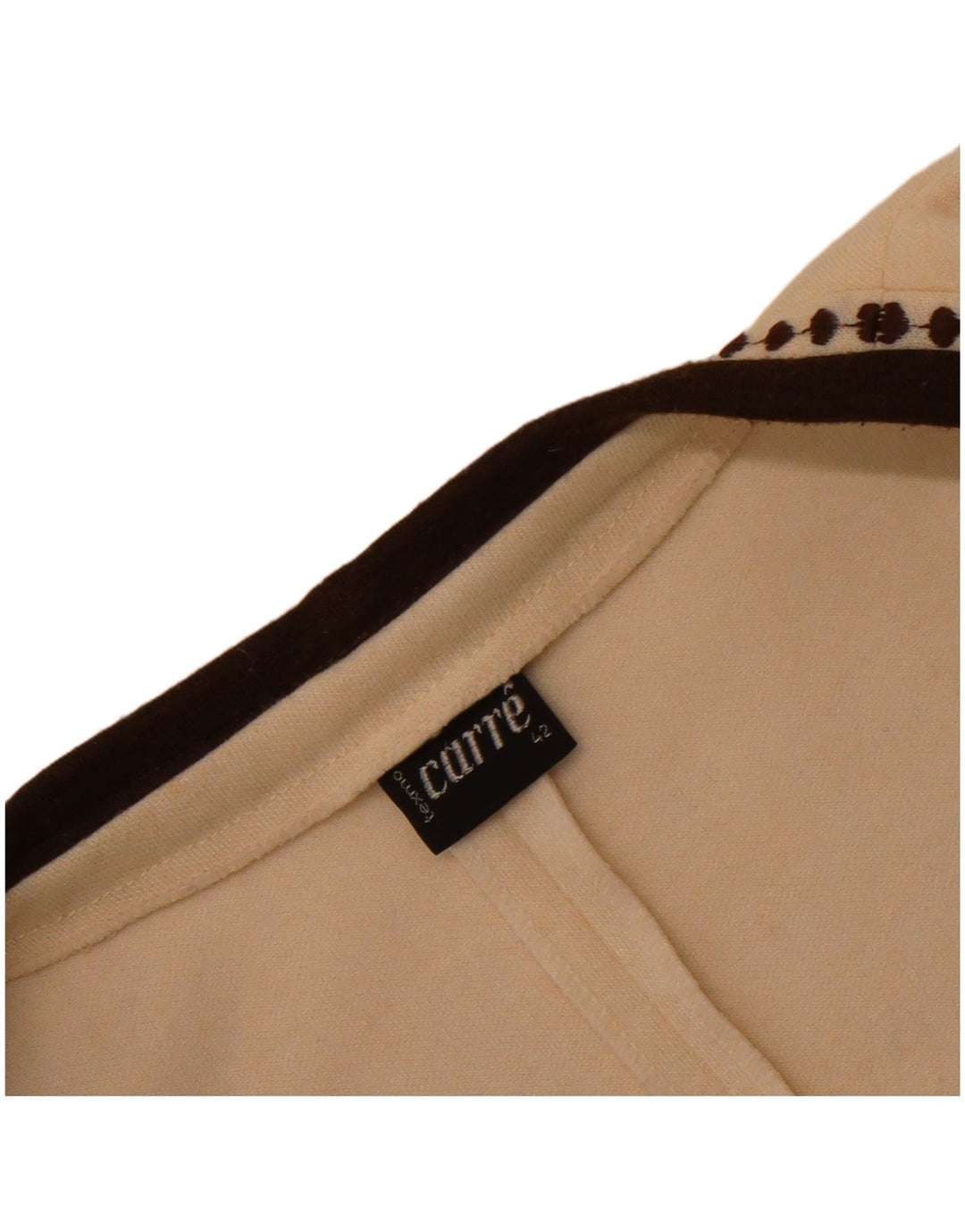 Carre Cardigan ouvert sans manches pour femme EU 42 Large Blanc cassé