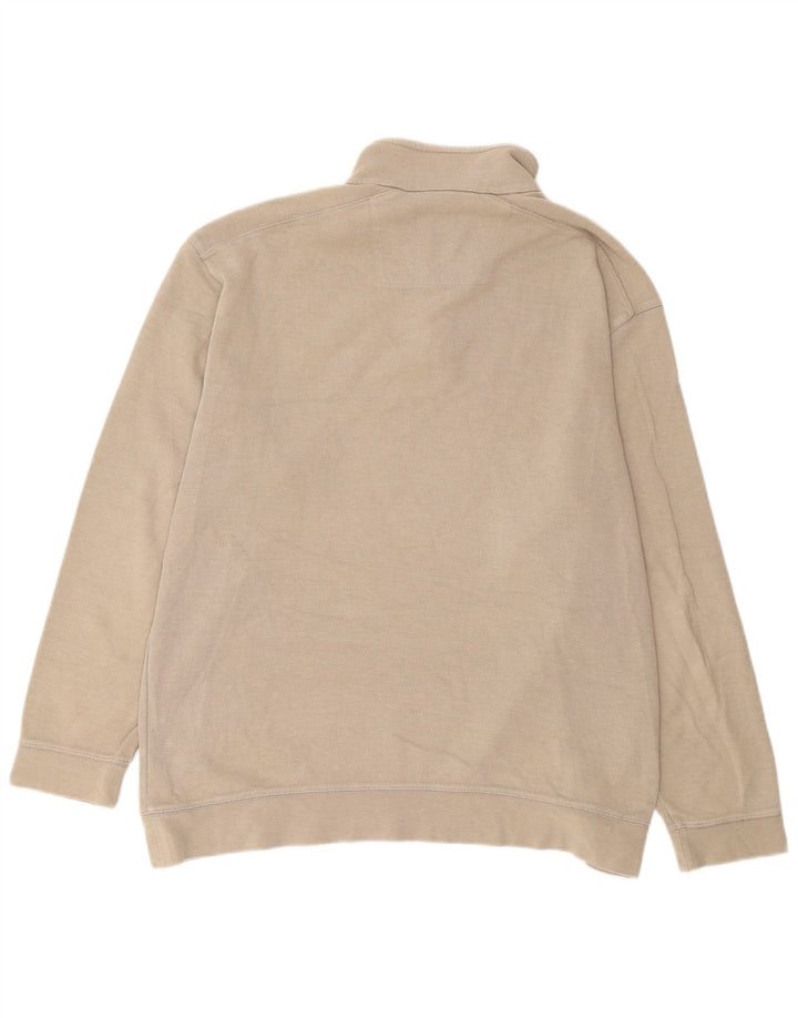 Marks & Spencer Sweat-shirt à col zippé Blue Harbour pour homme, grand beige