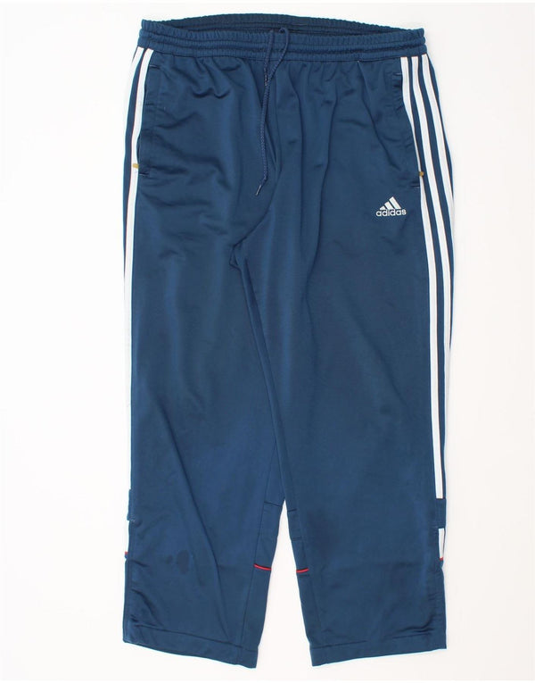 Adidas Pantalon de survêtement pour homme UK 40/42 Bleu moyen Polyester