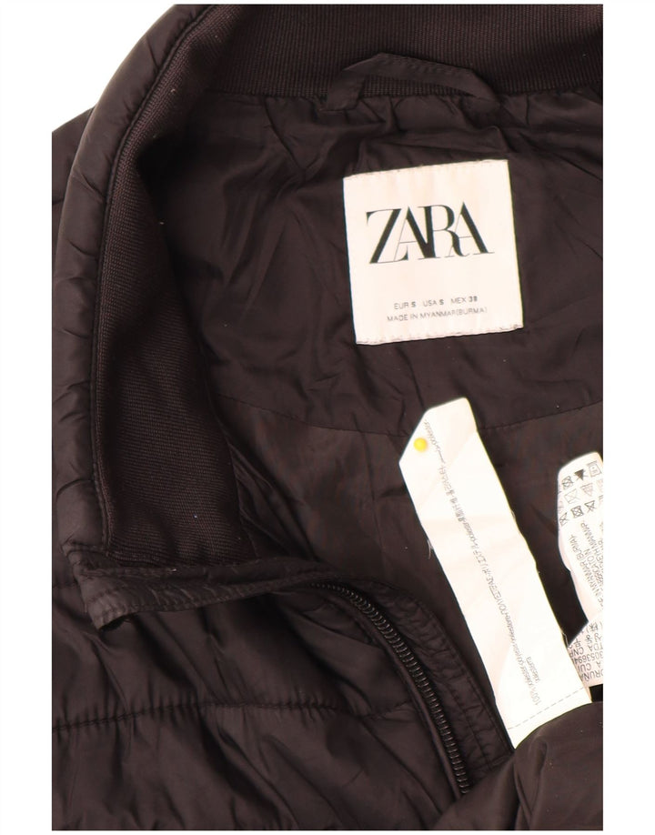 Zara Gilet rembourré pour homme UK 36 Small Noir Polyester