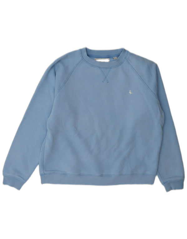 Jack Wills Sweat-shirt pour femme UK 14 Grand Bleu Coton