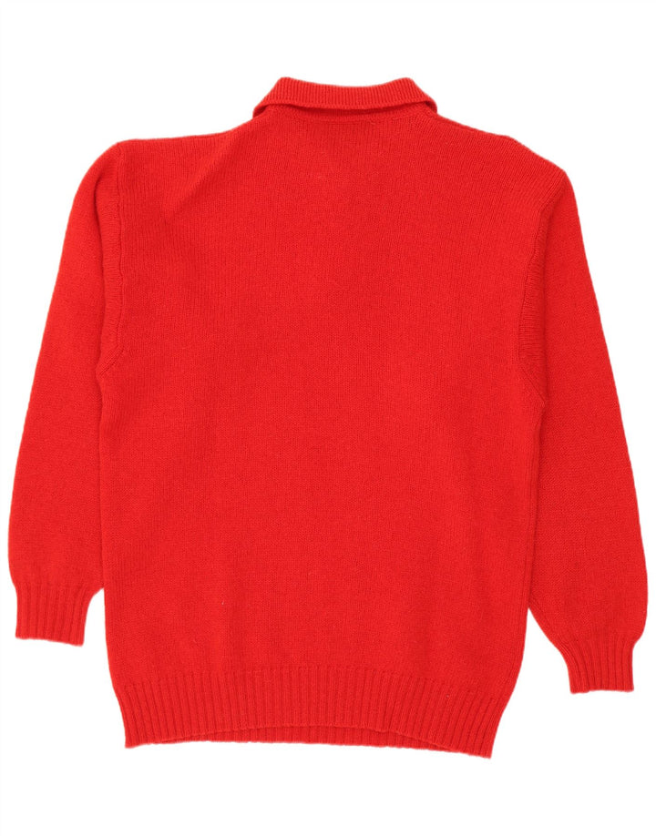 Kirkland Pull Col Polo Homme Rouge Moyen