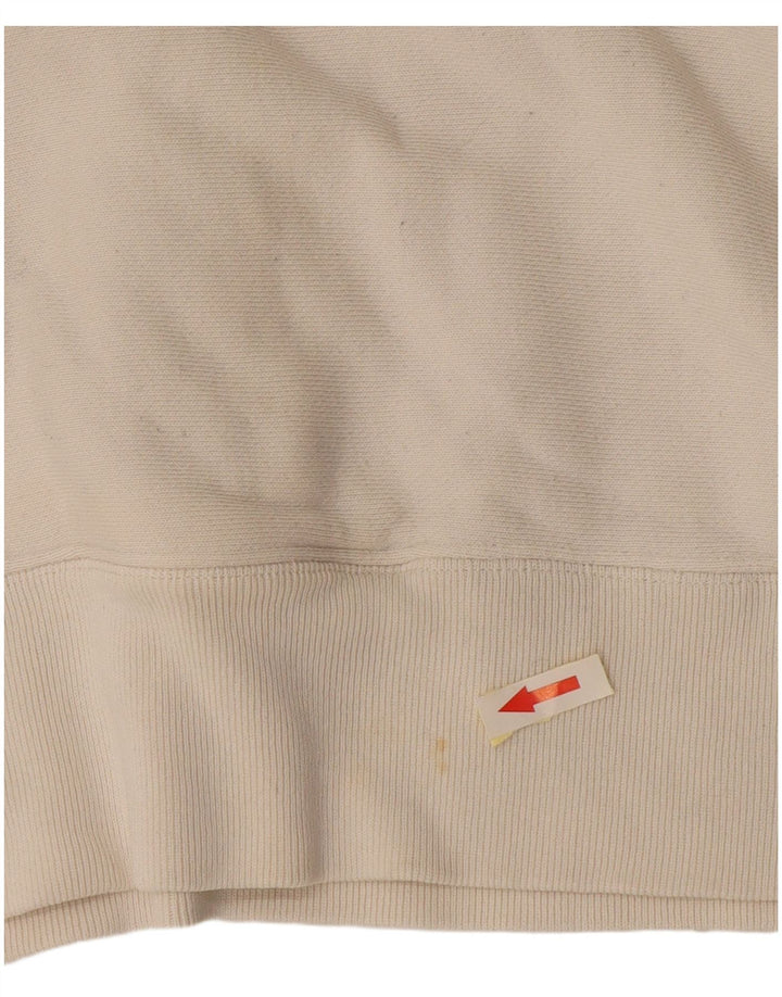 Champion Sweat-shirt à col zippé pour homme Petit Blanc