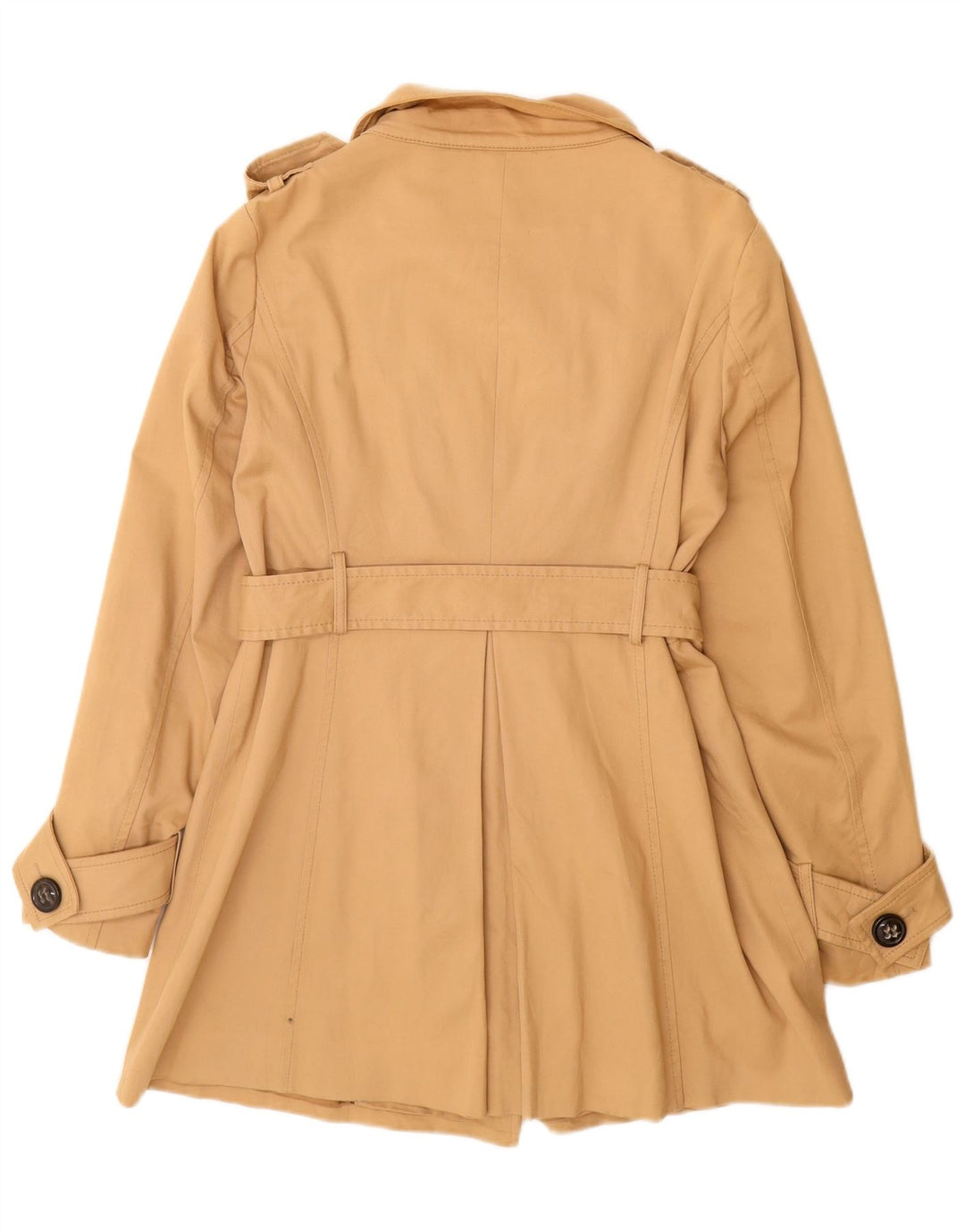 Zara Trench Femme UK 12 Coton Beige Moyen