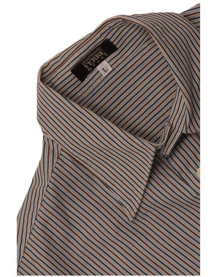 Gianfranco Ferre Chemise Homme Grandes Rayures Multicolores