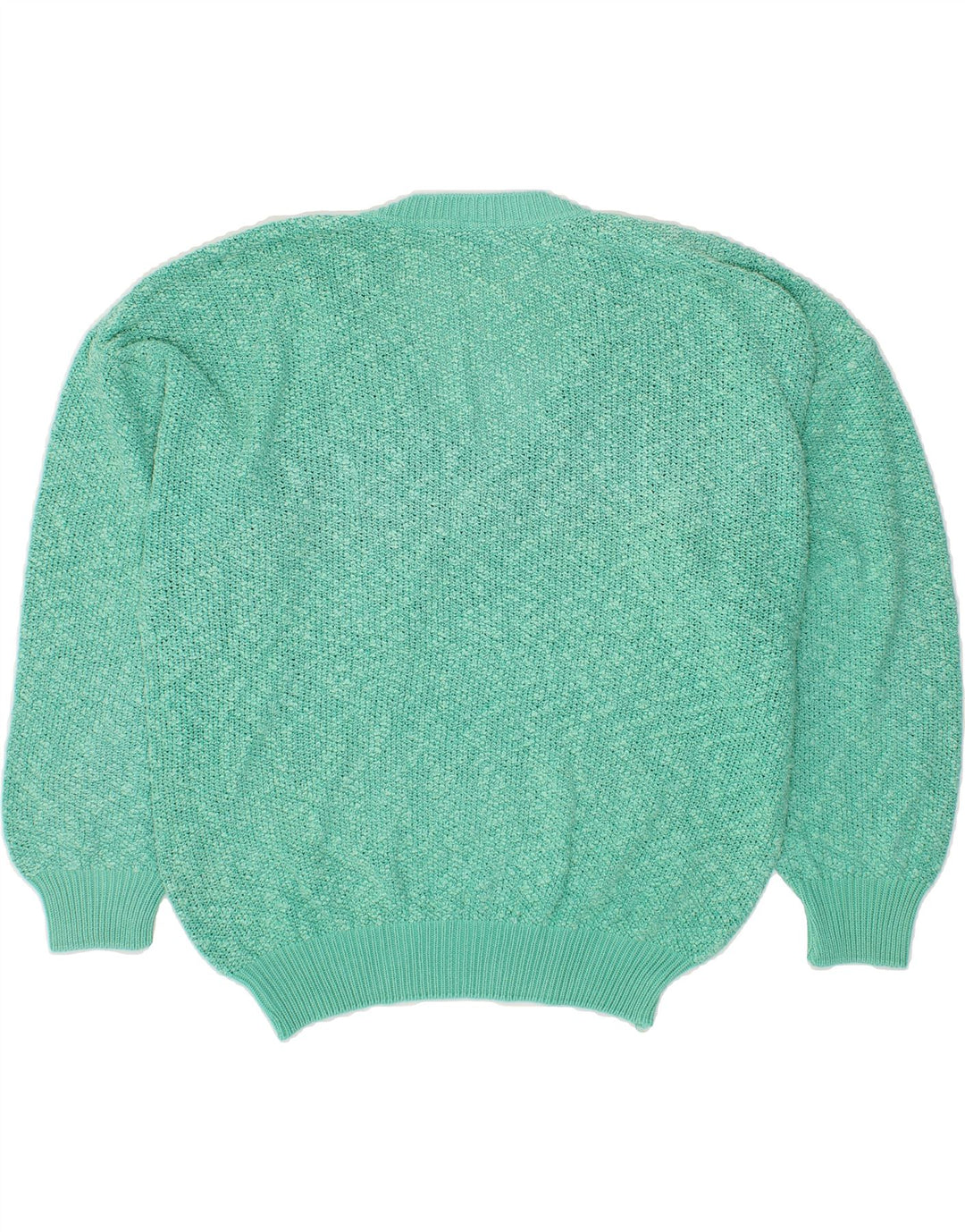 FIUME Mens V-Neck Jumper Sweater IT 54 XL Turquoise Vintage Fiume and Second-Hand Fiume from Messina Hembry 