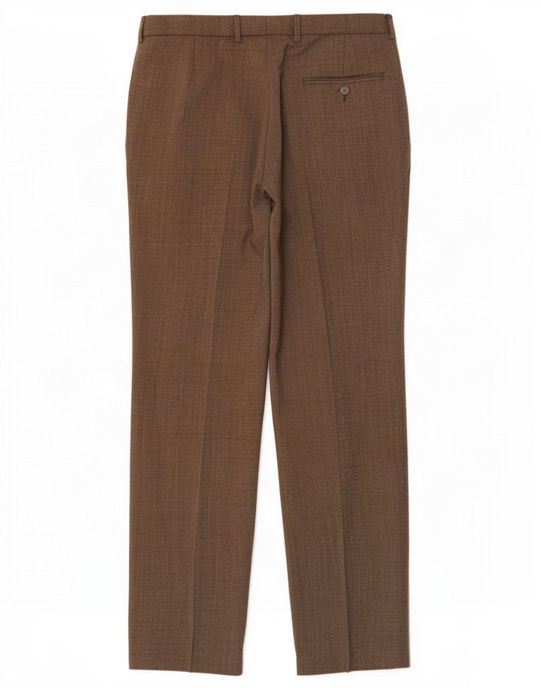 Marks & Spencer Pantalon de costume coupe classique pour homme W34 L33 Marron à carreaux