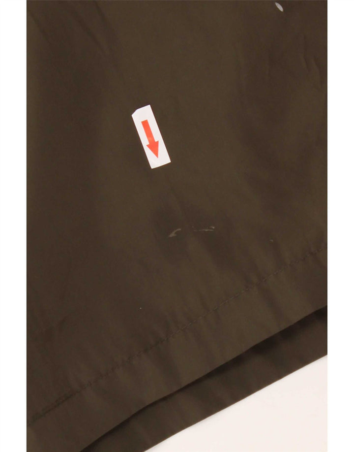 Michael Kors Veste parka à capuche graphique surdimensionnée pour femme UK 10 Small Kaki