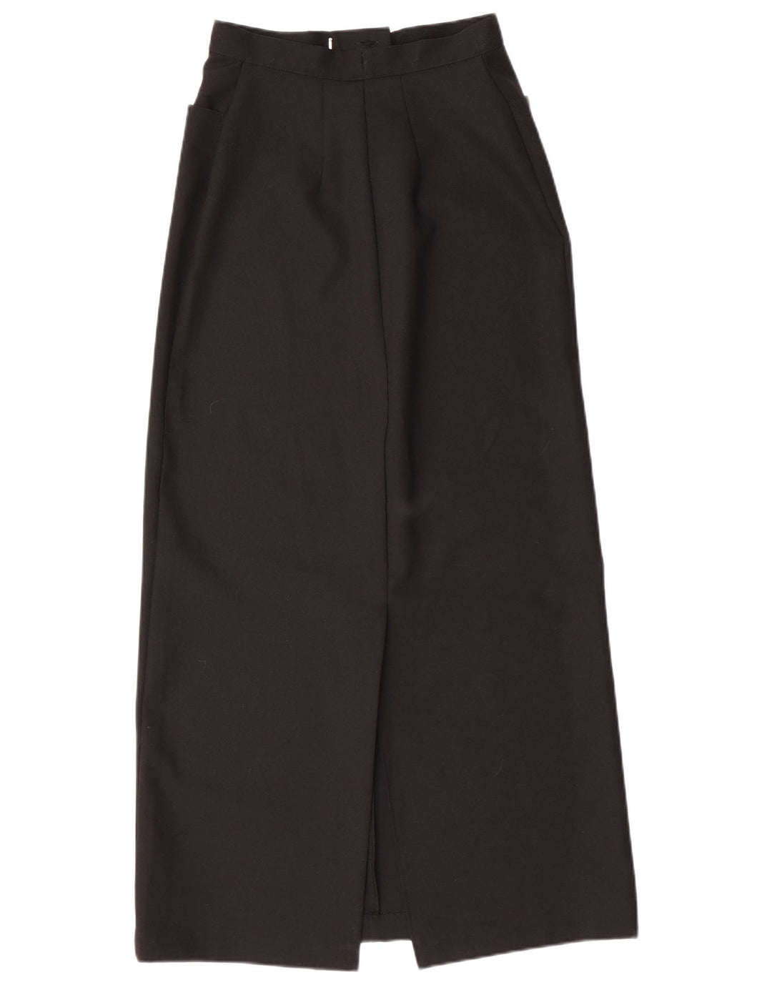 BENETTON Jupe longue taille haute pour femme IT 44 Medium W25 Noir Polyester