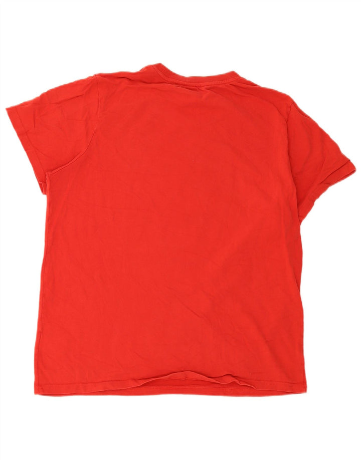 Superdry T-Shirt Graphique Top XL Rouge Coton Homme
